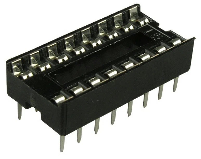 SCS-16 панелька под микросхему, DIP16
